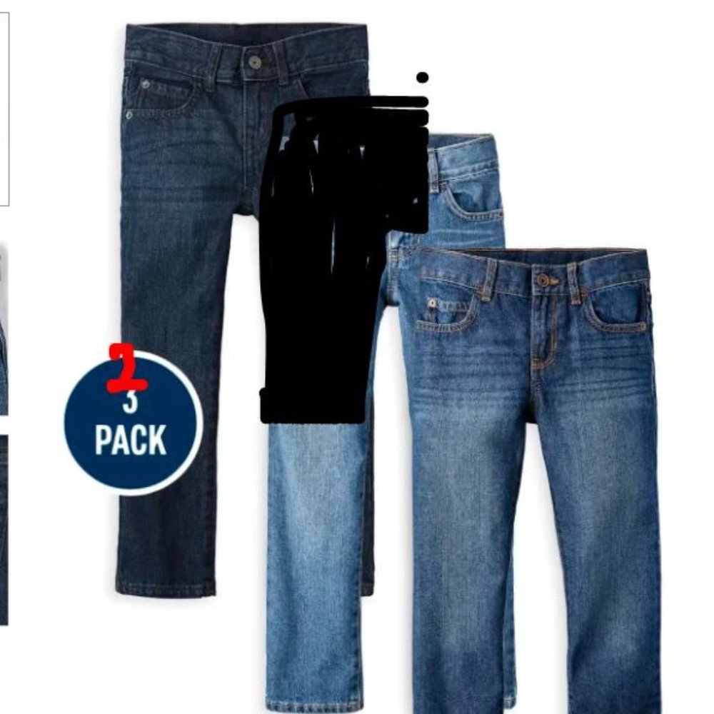 NWT Children's Place 2 pk Basic Straight Jeans